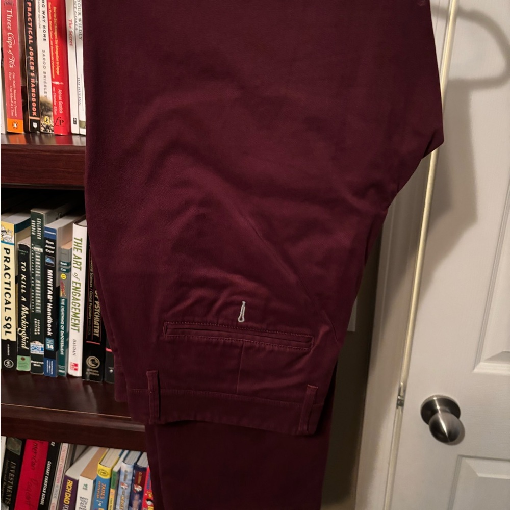 Goodfellow & Co Men's Deep Red Chinos
